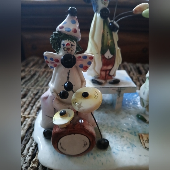 Zampiva Italy Clown Band Balloons 🎈 Ceramic Figurine - Picture 4 of 12